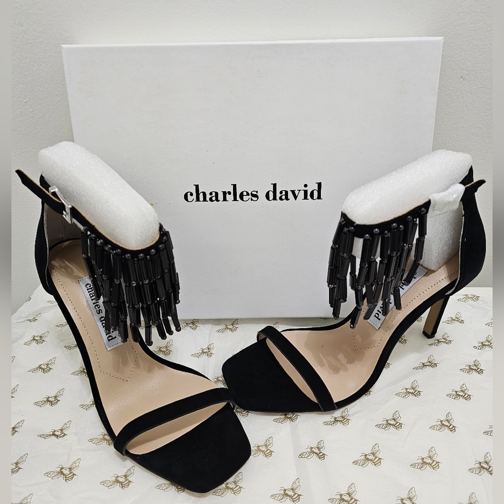 Charles David black sandals